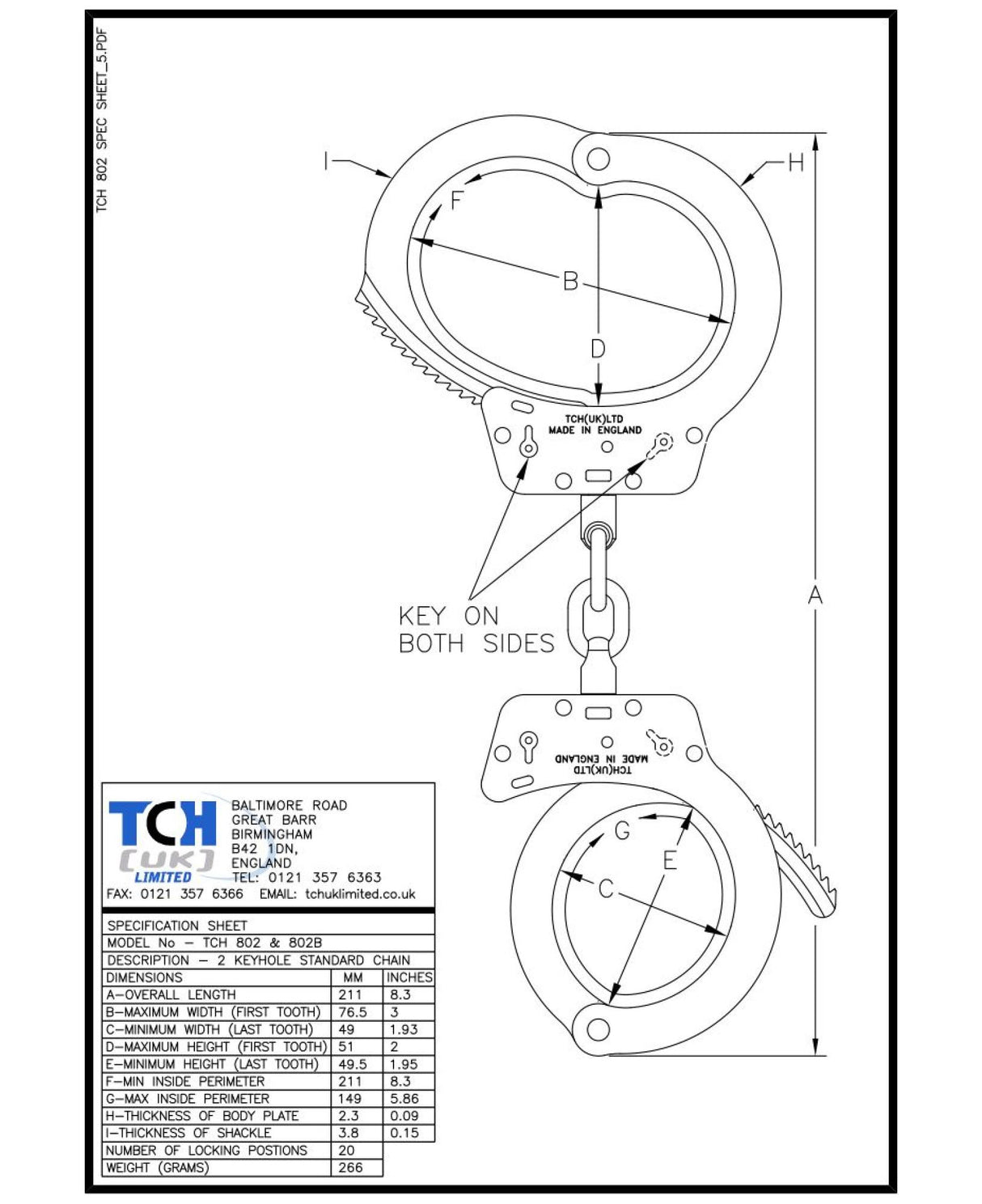 Standard Chain Twin Lock