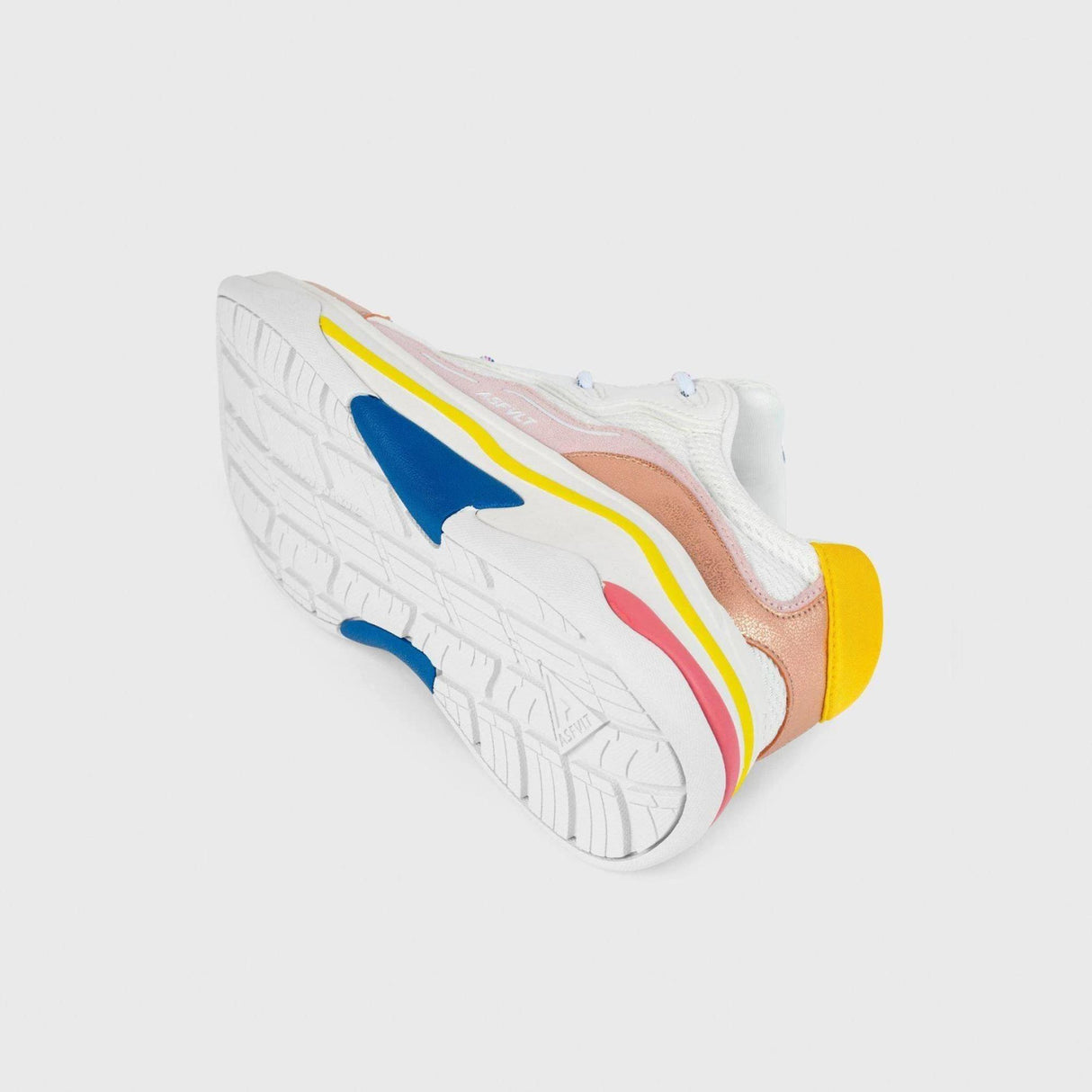 Onset, White Pink Yellow Blue Retro Sneakers, 36