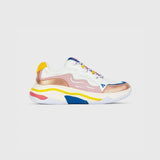 Onset, White Pink Yellow Blue Retro Sneakers, 36