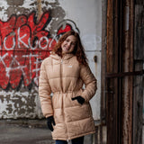 WOMEN EMBLA long hooded puff jacket