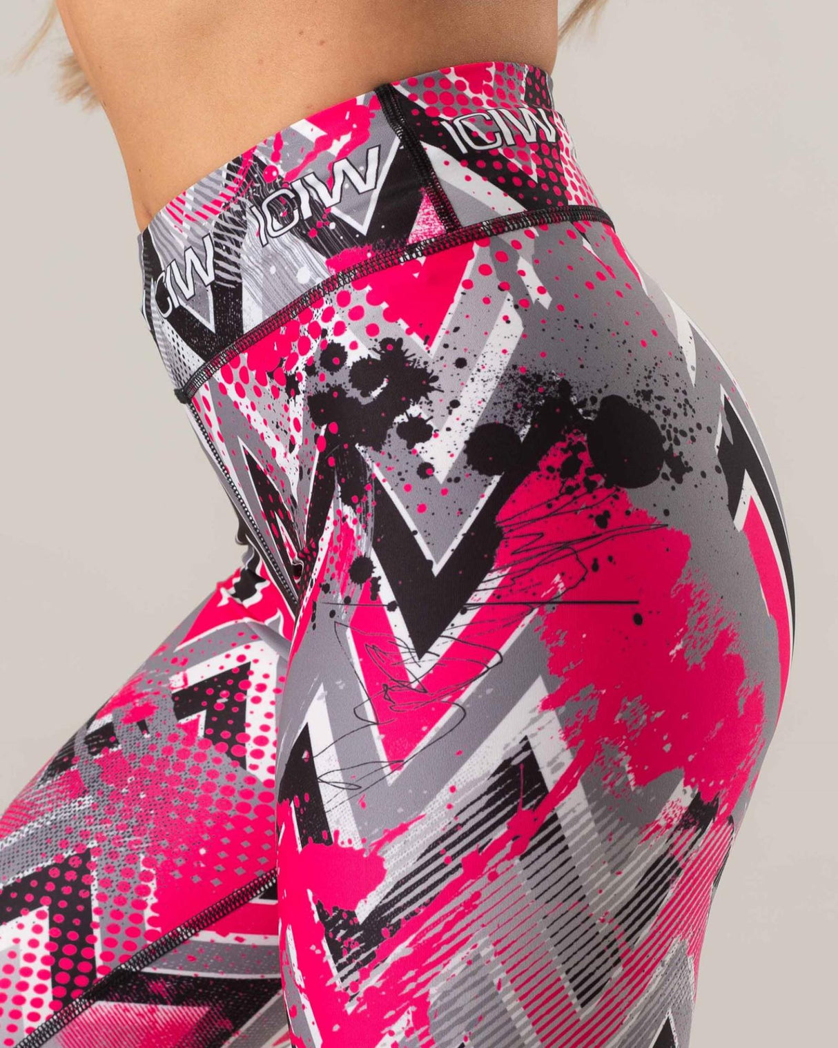 Zigzag Pink Tights WM