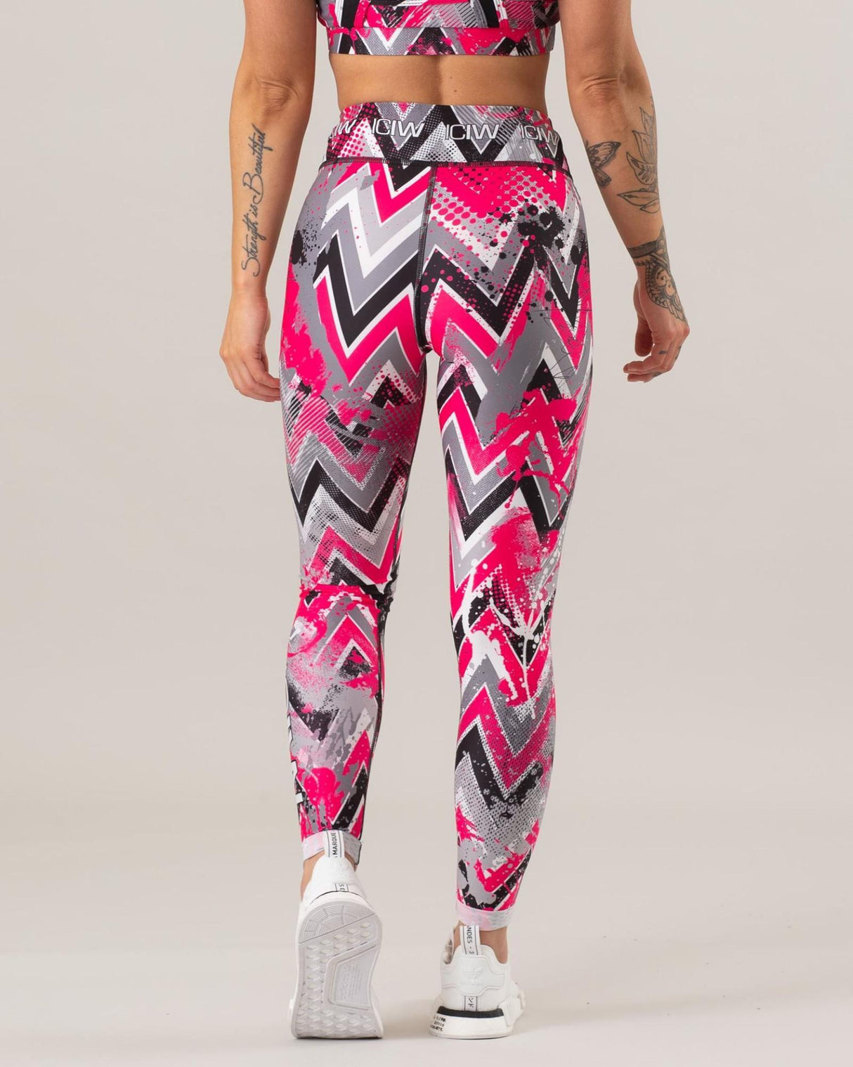 Zigzag Pink Tights WM