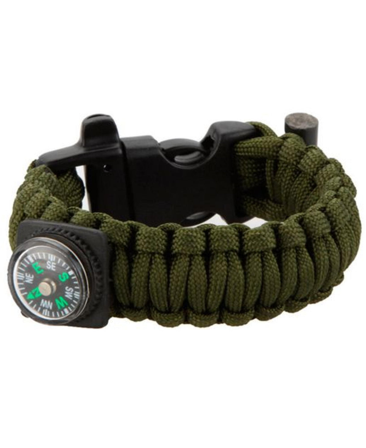 Survival Bracelet m/ Fire Starter & Compass