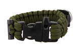 Survival Bracelet m/ Fire Starter & Compass