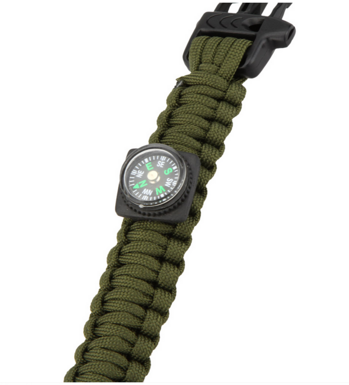 Survival Bracelet m/ Fire Starter & Compass