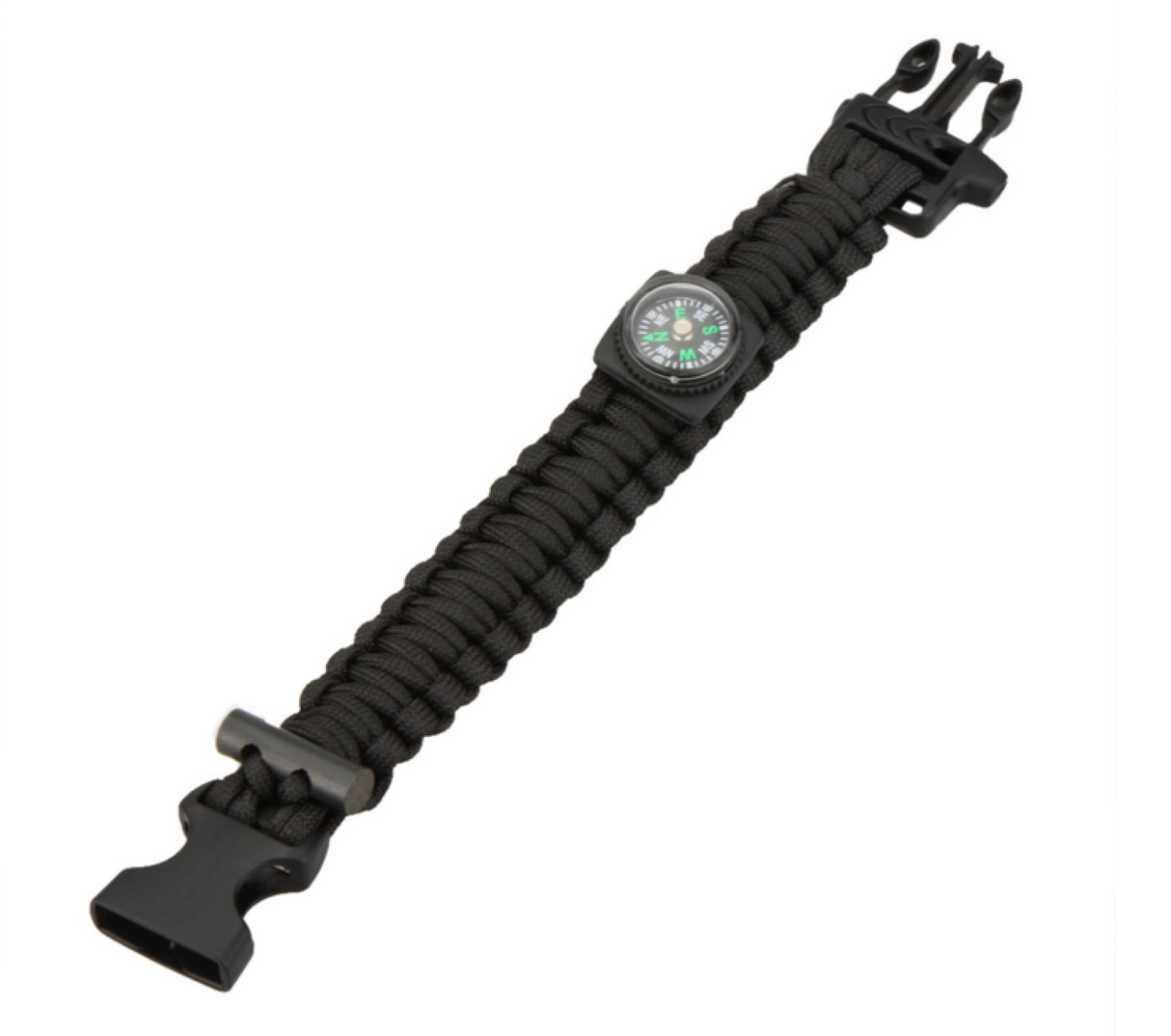 Survival Bracelet m/ Fire Starter & Compass